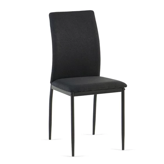 Scaun Nora, 43x53x92.5 cm, Stofa, Neagra picture - 1