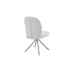 Scaun Noris, 47.5x62x90.5 h cm, Stofa, Alb picture - 4