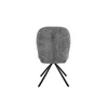 Scaun Noris, 47.5x62x90.5 h cm, Stofa, Negru/Gri picture - 5