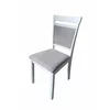 Scaun Omer, 44x50x90 cm, Lemn, Alb/Stofa Gri picture - 1