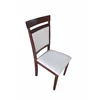 Scaun Omer, 44x50x90 cm, Lemn, Nuc Inchis/Stofa Beige picture - 2