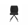 Scaun Hannah, 46.5x64x88 cm, Metal/Stofa, Gri Inchis picture - 2