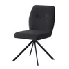 Scaun Hannah, 46.5x64x88 cm, Metal/Stofa, Gri Inchis picture - 1