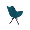 Scaun Rotativ Jade, 61x68x86 cm, Stofa Tip Catifea Albastru picture - 4