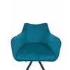 Scaun Rotativ Jade, 61x68x86 cm, Stofa Tip Catifea Albastru picture - 6
