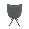 Scaun Rotativ Jade, 61x68x86 cm, Stofa Tip Catifea Gri picture - 2