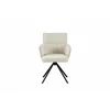 Scaun Rotativ Luper,  56x62x86 cm, Metal/Stofa, Cream picture - 2