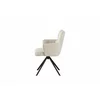 Scaun Rotativ Luper,  56x62x86 cm, Metal/Stofa, Cream picture - 3