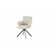 Scaun Rotativ Luper,  56x62x86 cm, Metal/Stofa, Cream picture - 1