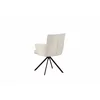Scaun Rotativ Luper,  56x62x86 cm, Metal/Stofa, Cream picture - 4