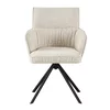 Scaun Rotativ Luper,  56x62x86 cm, Metal/Stofa, Cream picture - 2