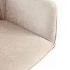 Scaun Rotativ Patti, 58x60x81 cm, Stofa, Beige-Maro picture - 7