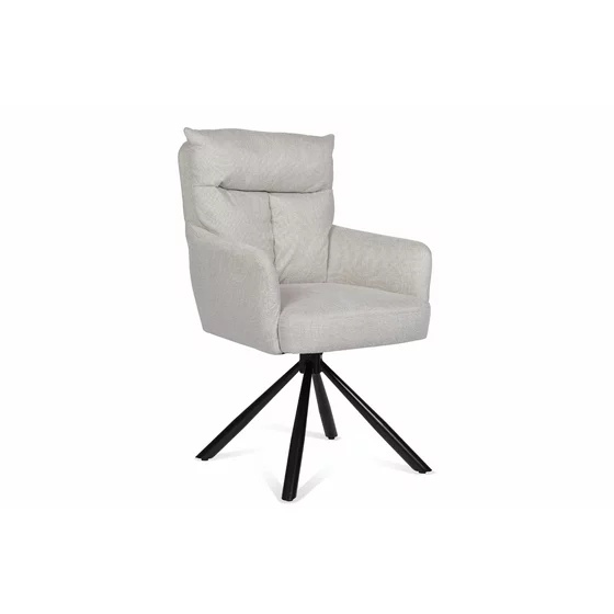 Scaun Rotativ Skanor, 60x67x93 cm, Stofa Beige picture - 1