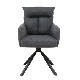 Scaun Rotativ Skanor, 60x67x93 cm, Stofa Gri