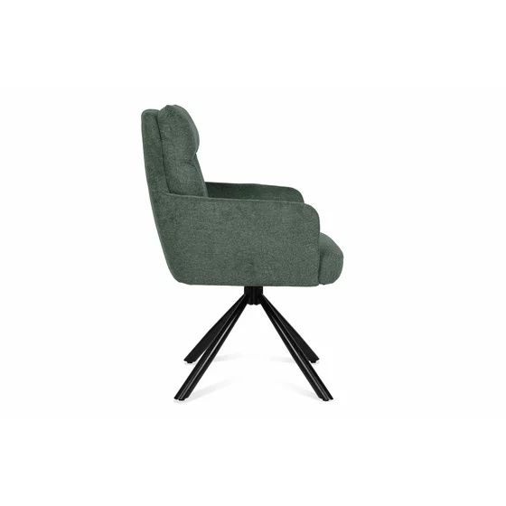 Scaun Rotativ Skanor, 60x67x93 cm, Stofa Verde picture - 2