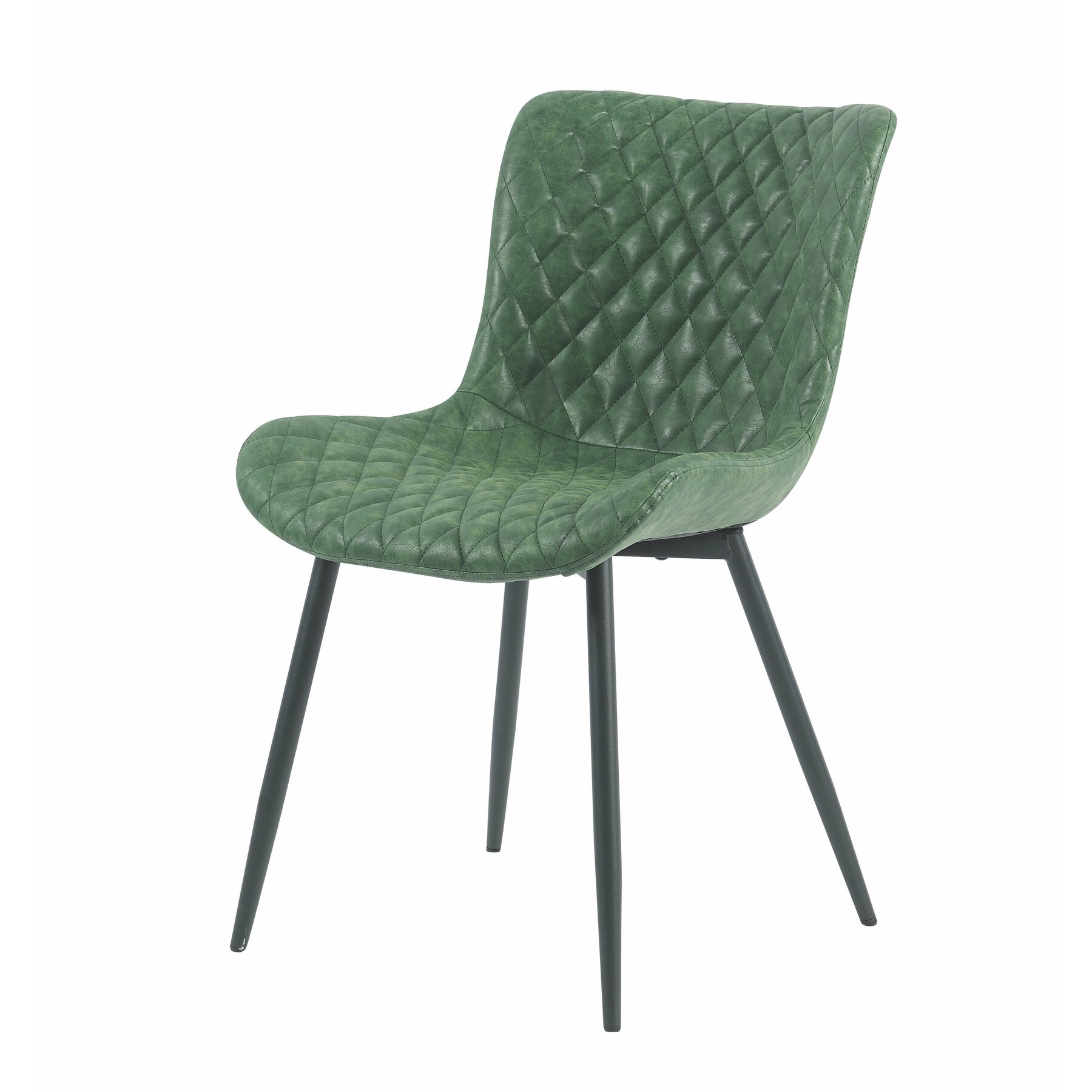 Scaun Rox, 50x56.5x95 cm, Piele Ecologica, Verde