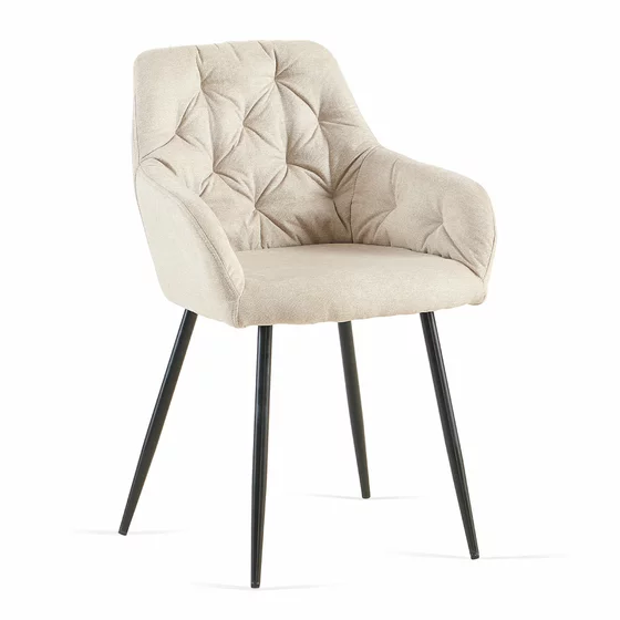 Scaun Sacha, 57x60x86.5 cm, Stofa, Beige picture - 1
