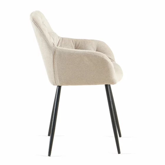 Scaun Sacha, 57x60x86.5 cm, Stofa, Beige picture - 3