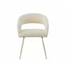 Scaun Seul, 58x57x77 cm, Stofa Tip Boucle, Beige picture - 2