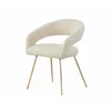 Scaun Seul, 58x57x77 cm, Stofa Tip Boucle, Beige picture - 1