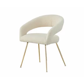 Scaun Seul, 58x57x77 cm, Stofa Tip Boucle, Beige