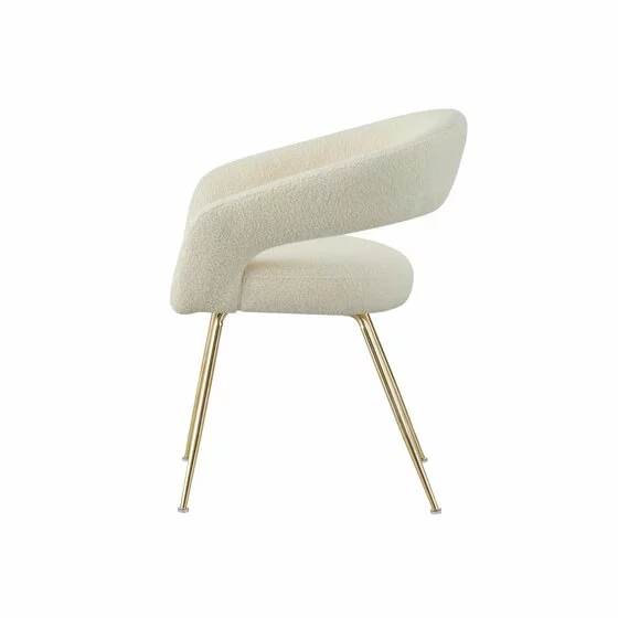 Scaun Seul, 58x57x77 cm, Stofa Tip Boucle, Beige picture - 3