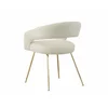Scaun Seul, 58x57x77 cm, Stofa Tip Boucle, Beige picture - 4