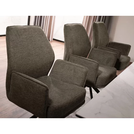 Scaun Skog 145 Brego, 58x60x90 cm, Stofa, Olive picture - 4