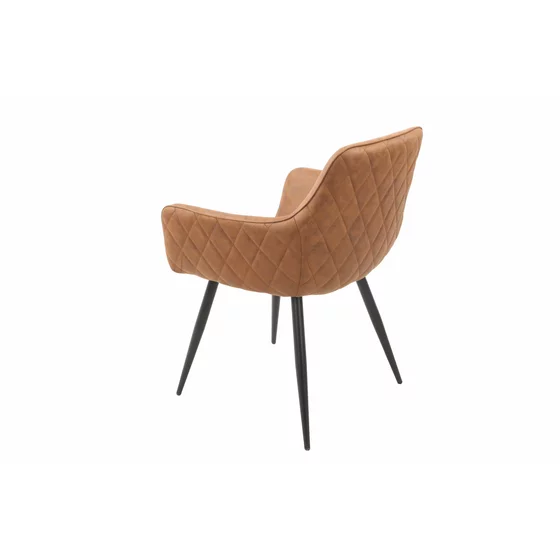 Scaun Utah, 57x59x84 cm, Metal/Microfibra, Cognac picture - 4