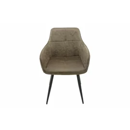 Scaun Utah, 57x59x84 cm, Metal/Microfibra, Verde