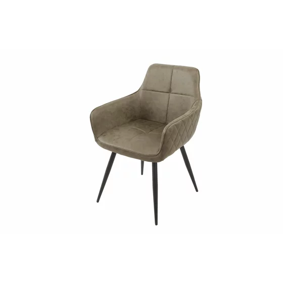 Scaun Utah, 57x59x84 cm, Metal/Microfibra, Verde picture - 1