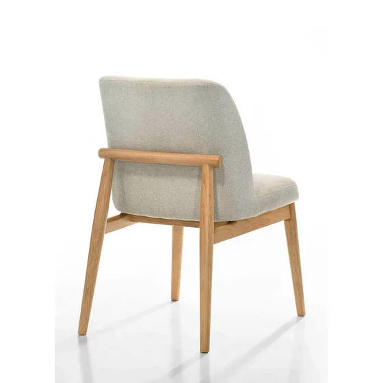Scaun Zazen, 51.5x63.5x85, Lemn/Stofa - Natur/Beige picture - 2