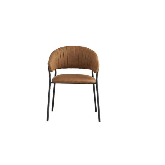 Scaun Zuo, 47x55x80 cm, Microfibra, Cognac picture - 2