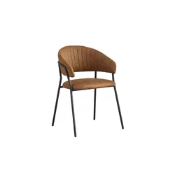 Scaun Zuo, 47x55x80 cm, Microfibra, Cognac