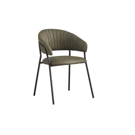 Scaun Zuo, 47x55x80 cm, Microfibra, Verde