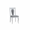 Scaune Rita, 45.5x53.5x96 cm, Alb/Stofa Gri picture - 1