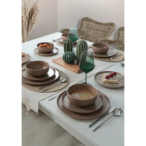 Serviciu de Masa (18 Bucati) X000134680000000 - Taupe picture - 1