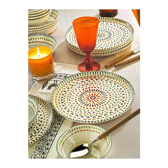 Serviciu de masa pentru cina (12 bucati) Ivory-MCH-11-12-PRC, Portelan, Multicolor picture - 2