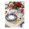Serviciu de masa pentru cina (18 bucati) Ivory-MCH-01-18-PRC, Portelan, Albastru/Alb picture - 1