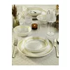 Serviciu de masa pentru cina (18 bucati) Ivory-MCH-04-18-PRC, Portelan, Maro/Alb picture - 2