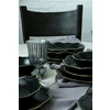 Serviciu de masa pentru cina (24 bucati) Ivory-275KRM2223, Ceramica, Negru picture - 2