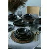 Serviciu de masa pentru cina (24 bucati) Ivory-275KRM2223, Ceramica, Negru picture - 5