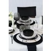 Serviciu de masa pentru cina (24 bucati) Ivory-275KRM2337, Ceramica, Alb/Negru picture - 3