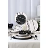 Serviciu de masa pentru cina (24 bucati) Ivory-275KRM2337, Ceramica, Alb/Negru picture - 4
