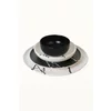 Serviciu de masa pentru cina (24 bucati) Ivory-275KRM2337, Ceramica, Alb/Negru picture - 7