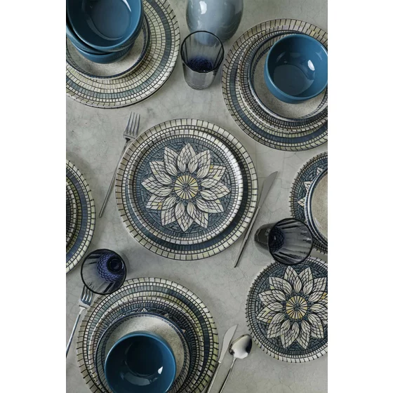 Serviciu de masa pentru cina (24 bucati) Ivory-275KRM2340, Ceramica, Multicolor picture - 1
