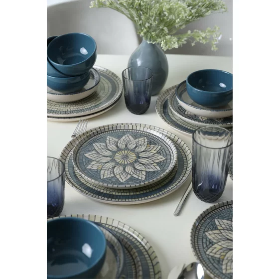 Serviciu de masa pentru cina (24 bucati) Ivory-275KRM2340, Ceramica, Multicolor picture - 2