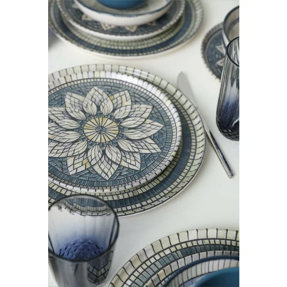Serviciu de masa pentru cina (24 bucati) Ivory-275KRM2340, Ceramica, Multicolor picture - 3