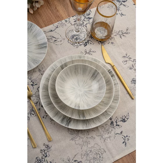Serviciu de masa pentru cina (24 bucati) Ivory-GBSATN24KY4R3869, Portelan, Multicolor picture - 2