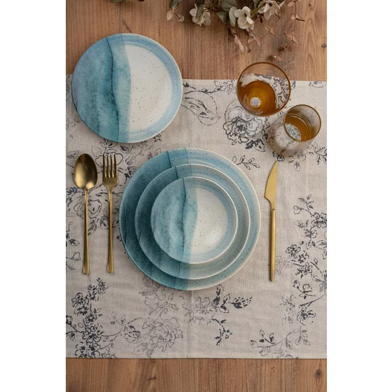 Serviciu de masa pentru cina (24 bucati) Ivory-GBSATN24Y4M29844, Portelan, Multicolor picture - 1